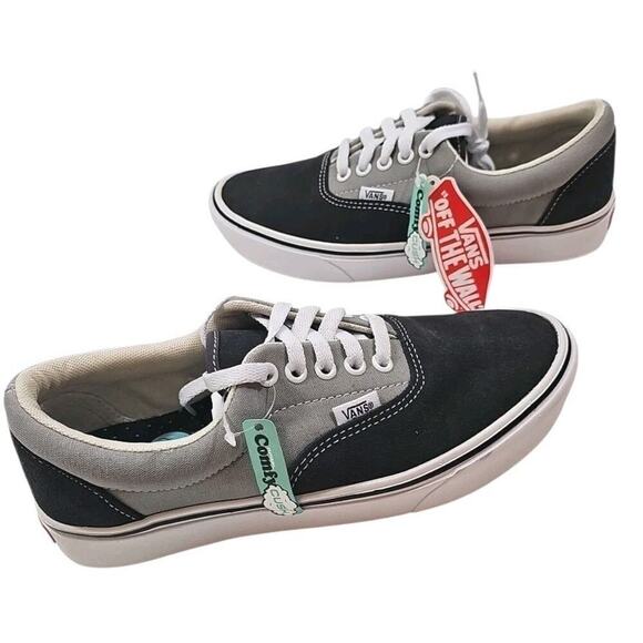 Vans~Woman 8 Mens 6.5~ComfyCush Era Suede/Canvas Asphaltdrzl Black/Gray Sneakers main image 6